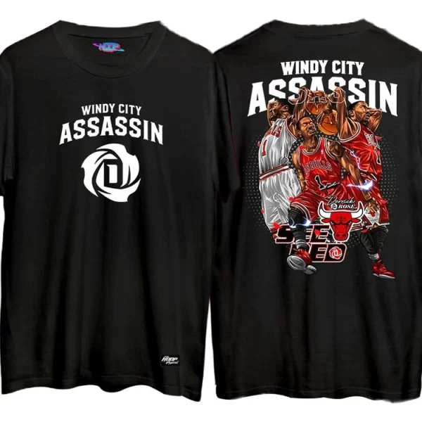 Wind City Assassin T Shirt Black