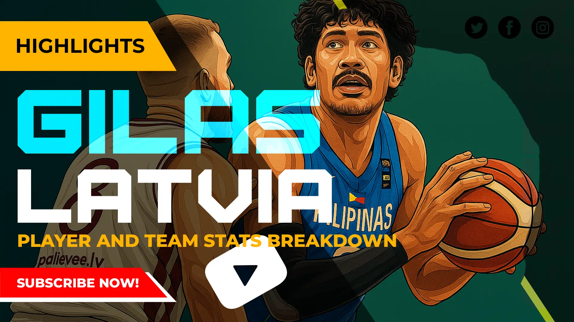 Gilas vs Latvia Stats