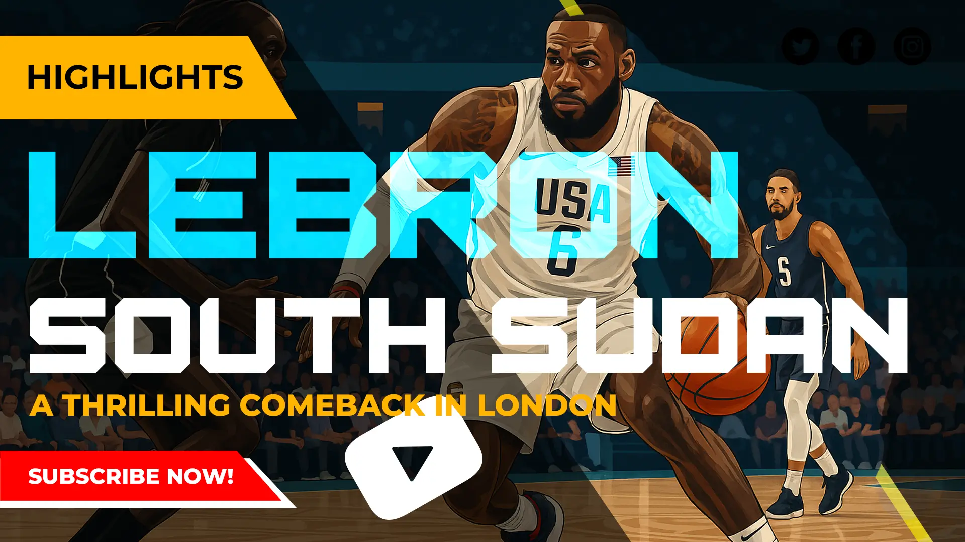 Lebron James vs South Sudan Highlights