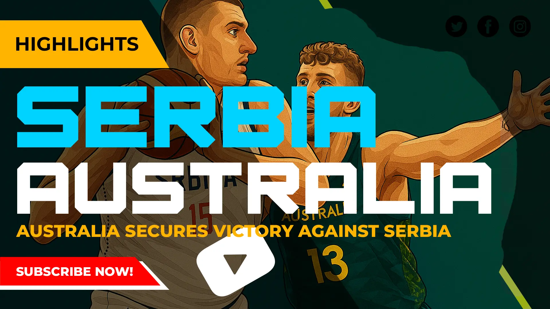 Serbia vs Australia Basketball