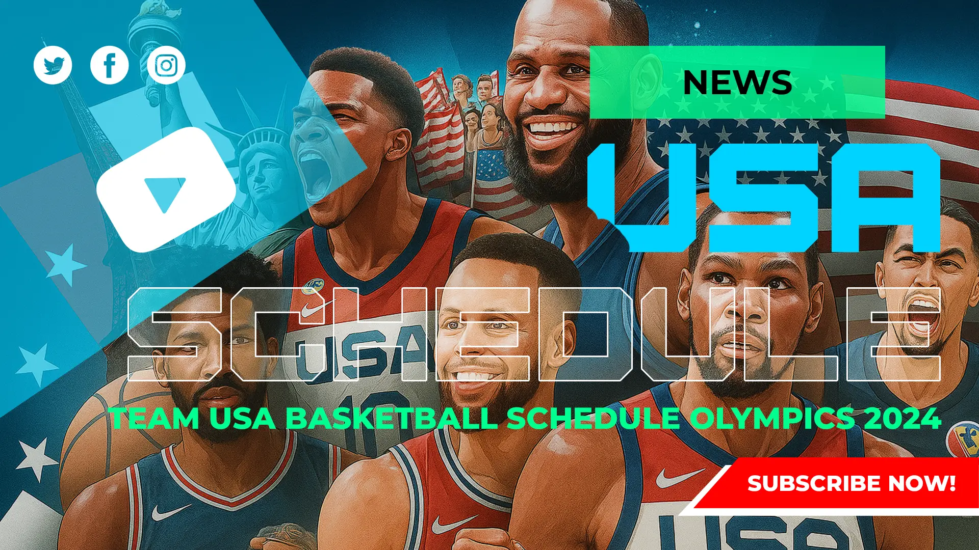 Team USA Basketball Olympic Schedule 2024