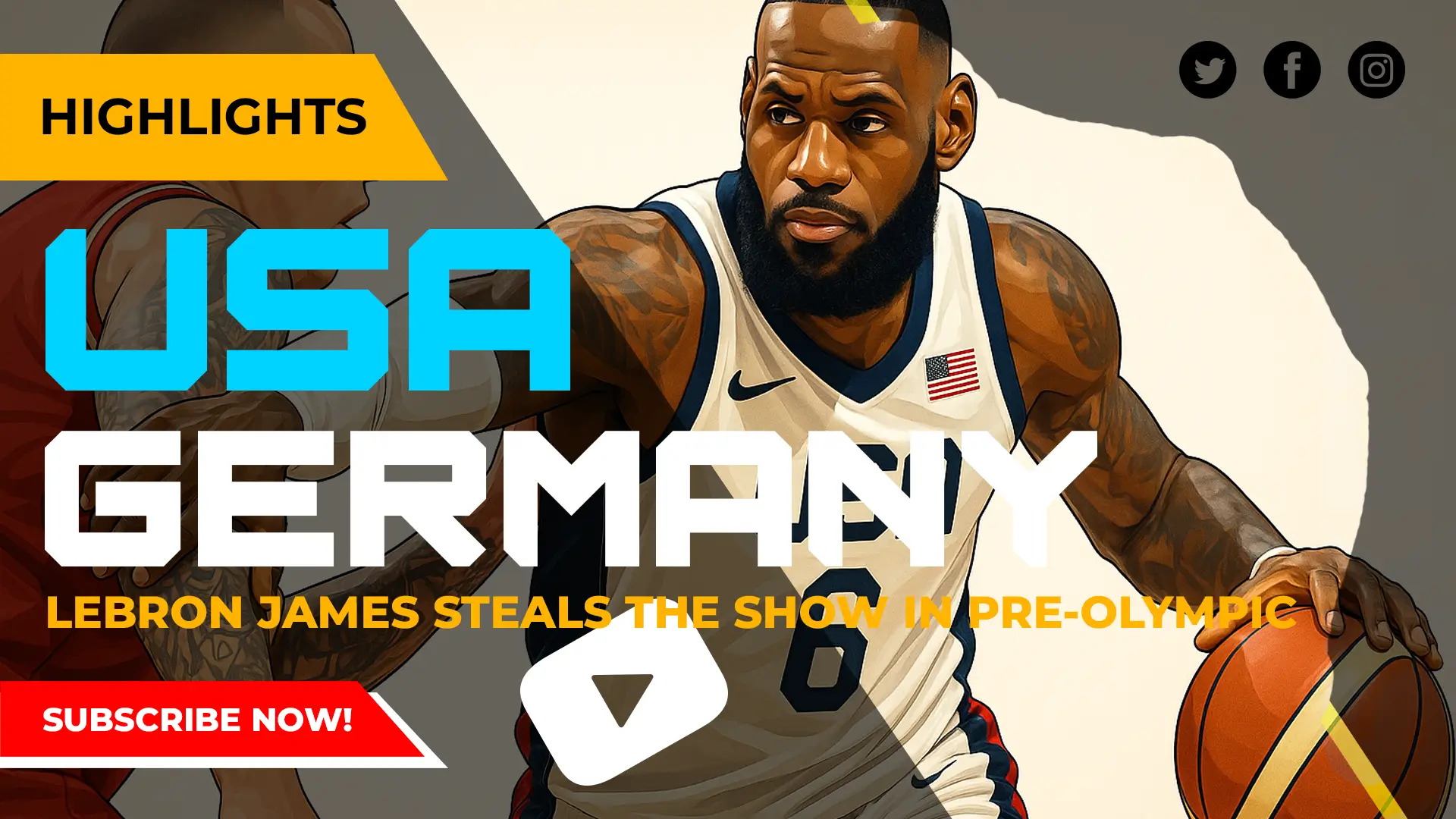 USA vs Germany Basketball 2024