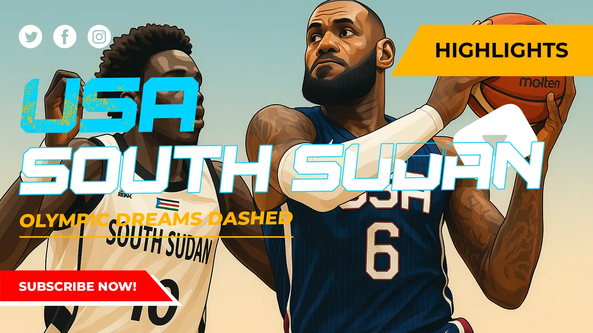 USA vs South Sudan Basketball 2024