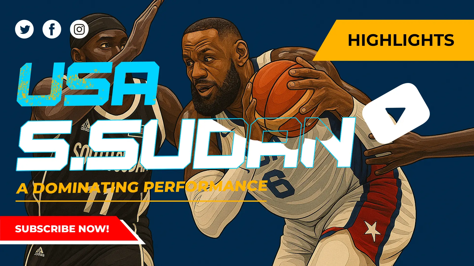 USA vs South Sudan Score