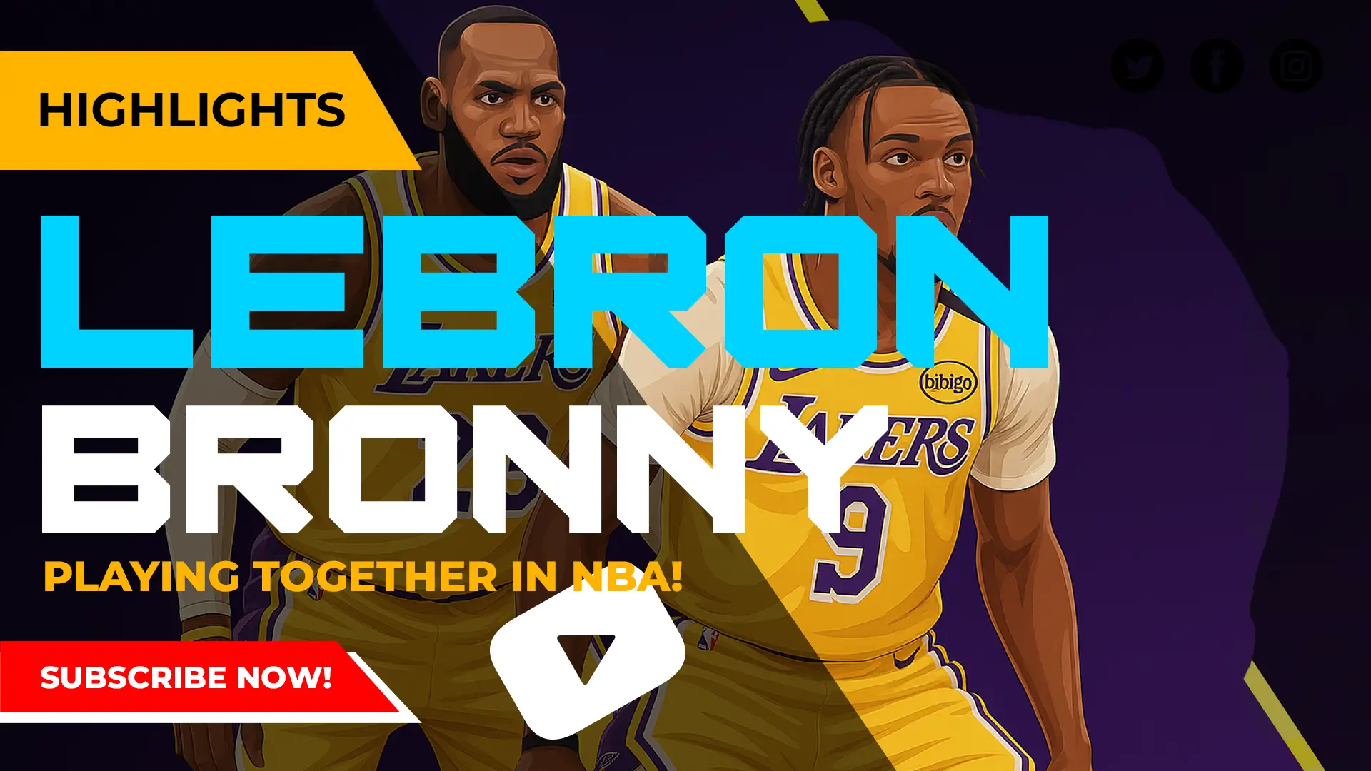 Lebron and Bronny James Playing Together