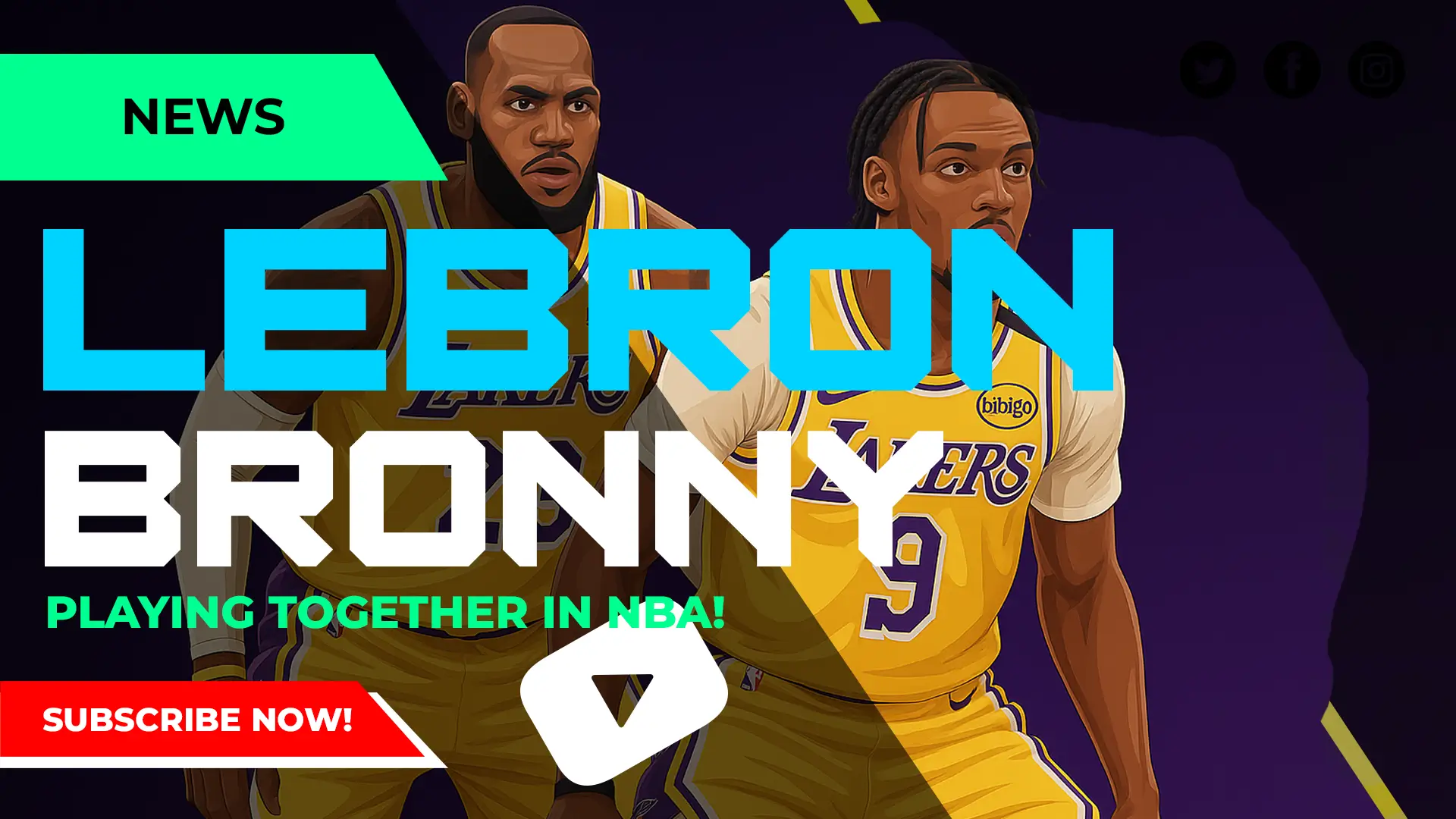 Lebron and Bronny James Playing Together