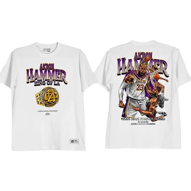 Akron Hammer King of LA Lebron James White Akron Hammer King of LA Lebron James White