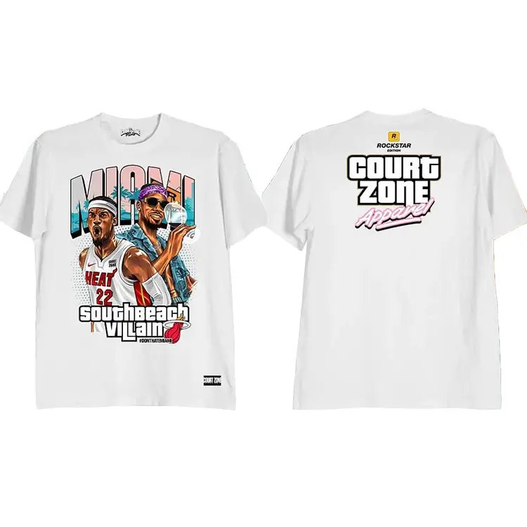 South Beach Villain Shirt White South Beach Villain Shirt White