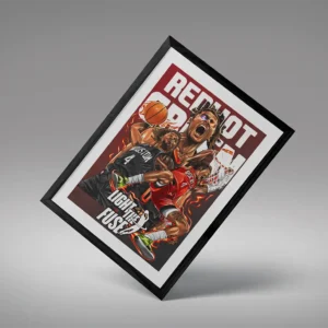 Red Hot Green Framed Red Black BG Mockup 04