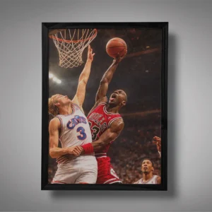 Michael Jordan Dunk on Craig Ehlo Wall Art