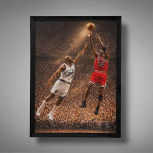 Michael Jordan The Last Shot Utah Wall Art