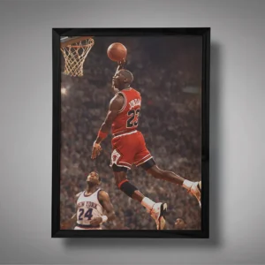 Michael Jordan Free Throw Line Dunk Wall Art