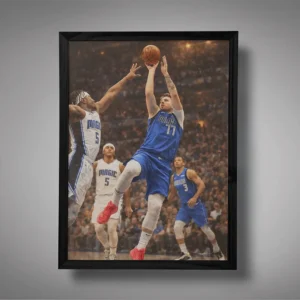 Doncic’s Signature Shot Wall Art