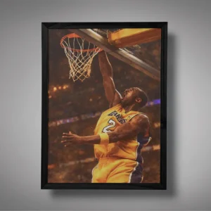 Kobe Bryant One Hand Power Dunk Wall Art