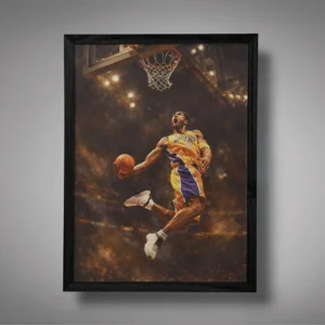 Kobe Bryant Windmill Dunk Wall Art