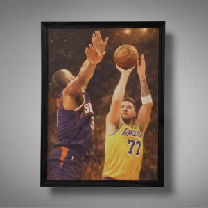 Luka Magic vs Drillon Brooks Defense Wall Art