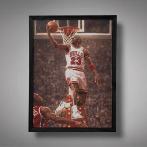 Michael Jordan Reverse Dunk Wall Art