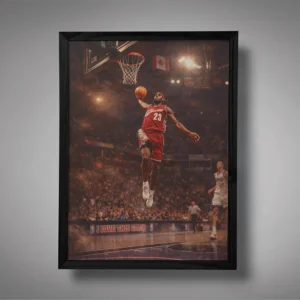 LeBron James Signature Dunk Wall Art