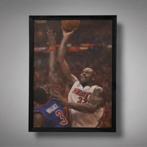 Shaq Iron Hook Execution Wall Art