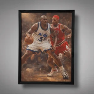 Shaq vs Rodman The Paint War Wall Art