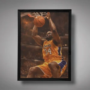 Shaquille O’Neal Power Slam Dunk Wall Art