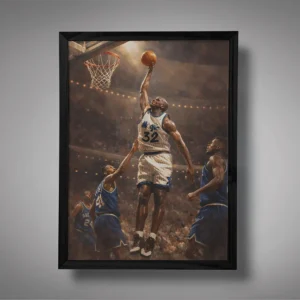 Shaquille O’Neal Rookie One Hand Dunk Wall Art