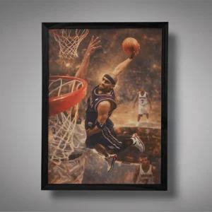 Vince Carter One Hand Power Dunk Wall Art
