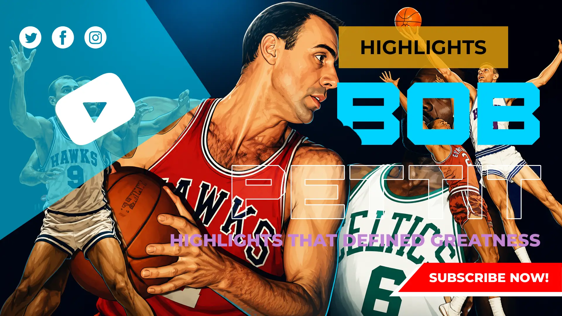Bob Pettit Highlights Hawks History