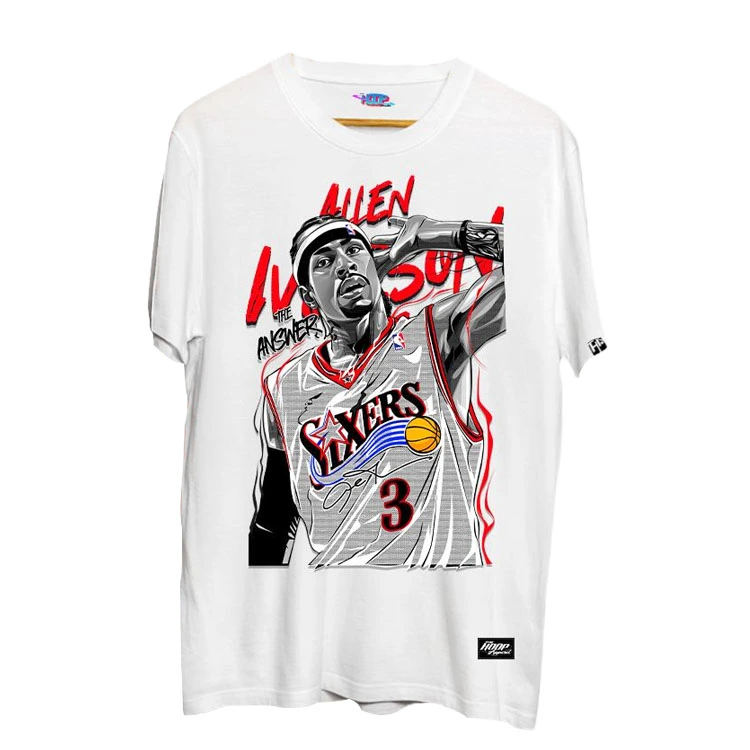 Allen Iverson Tee Shirts White