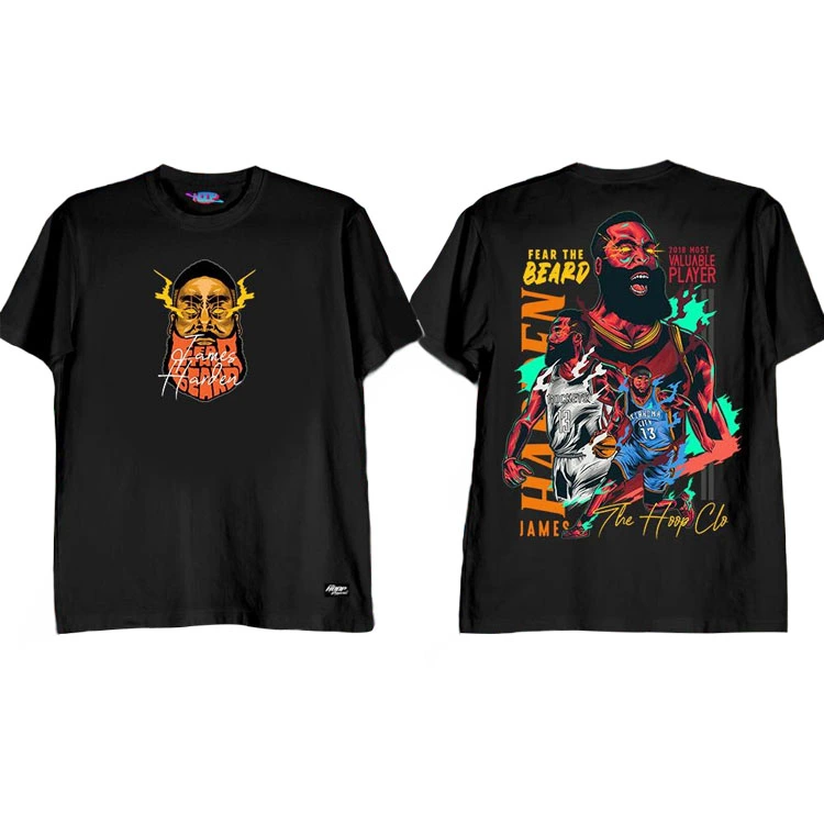 James Harden Fear the Beard T Shirt - Black
