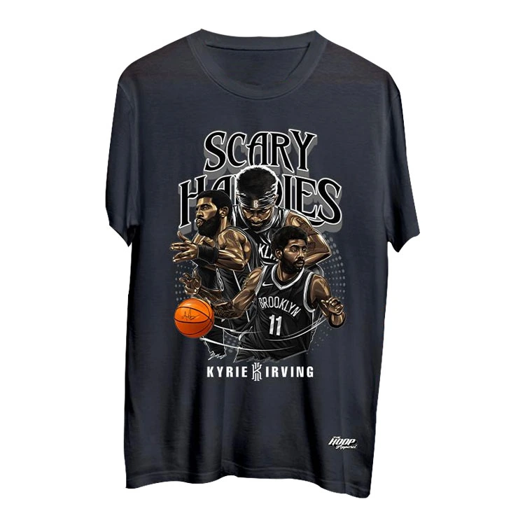 Kyrie Irving Scary Handles T Shirt - Black