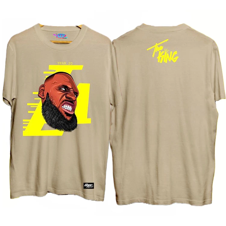 LeBron James Headshot T Shirt - Khaki LeBron James Headshot T Shirt - Khaki