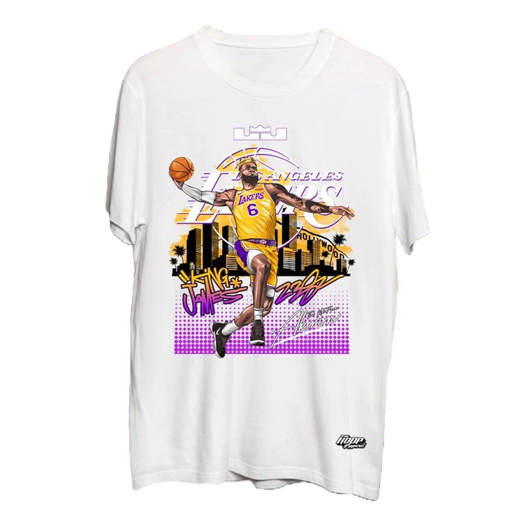 Lebron James Crown Shirt White