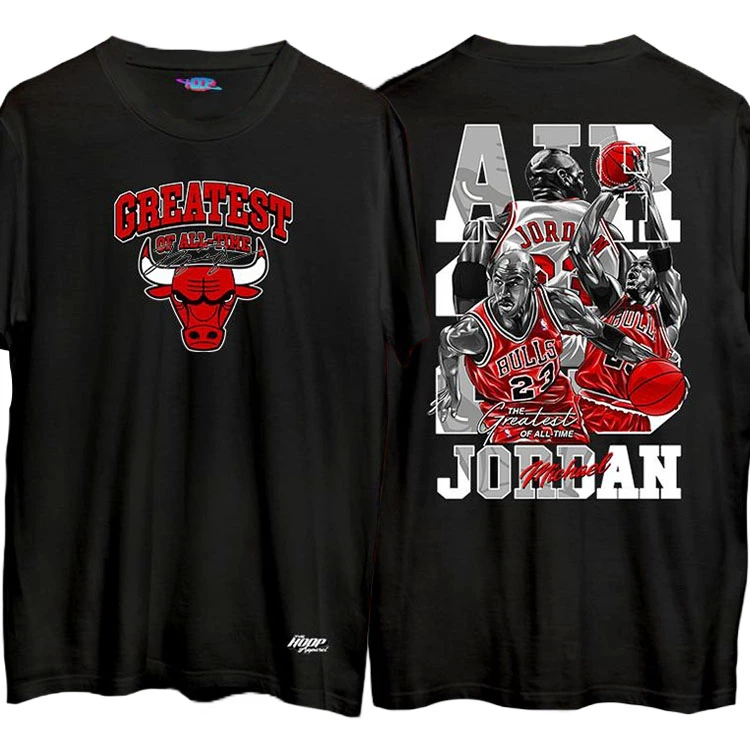 Michael Jordan Goat T Shirt Black