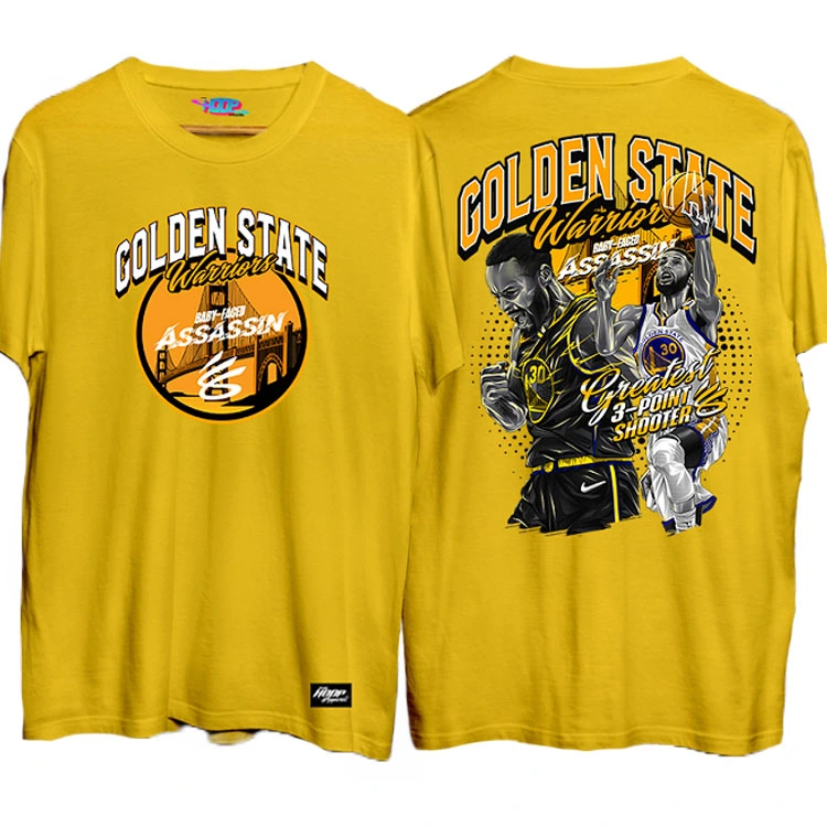 Steph Curry Baby Faced Assasin T Shirt - Mustard Steph Curry Baby Faced Assasin T Shirt - Mustard