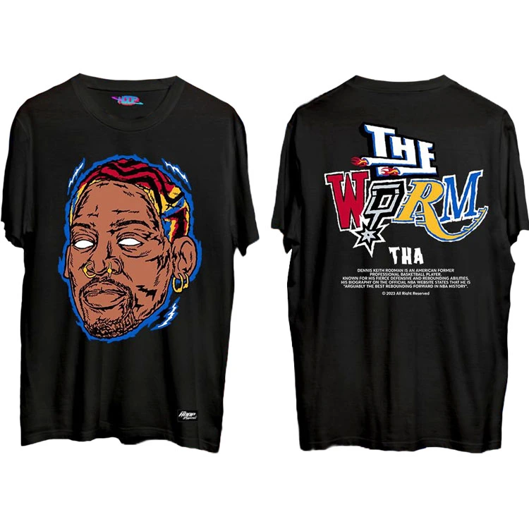 The Worm Dennis Rodman Shirt Black