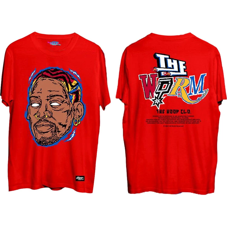 The Worm Dennis Rodman Shirt Red