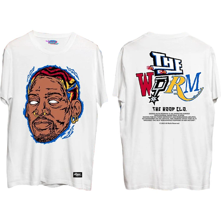 The Worm Dennis Rodman Shirt White