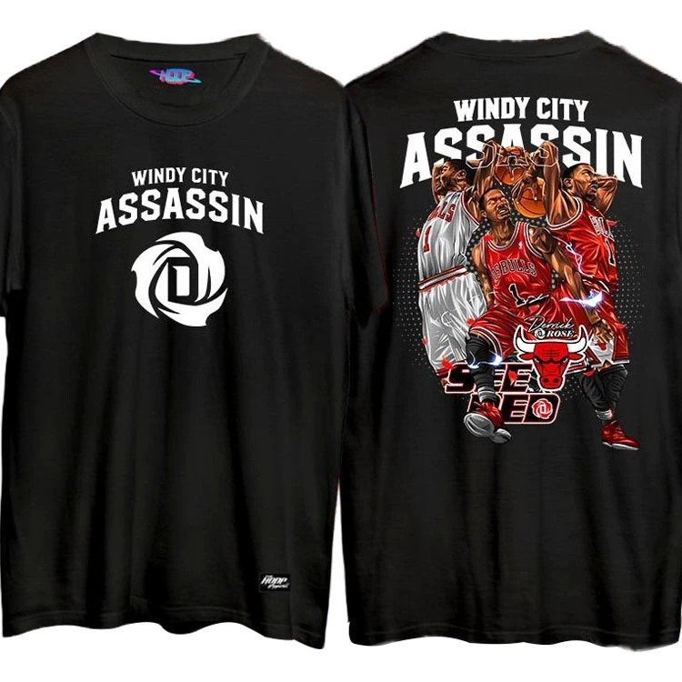 Windy City Assassin T Shirt - Black