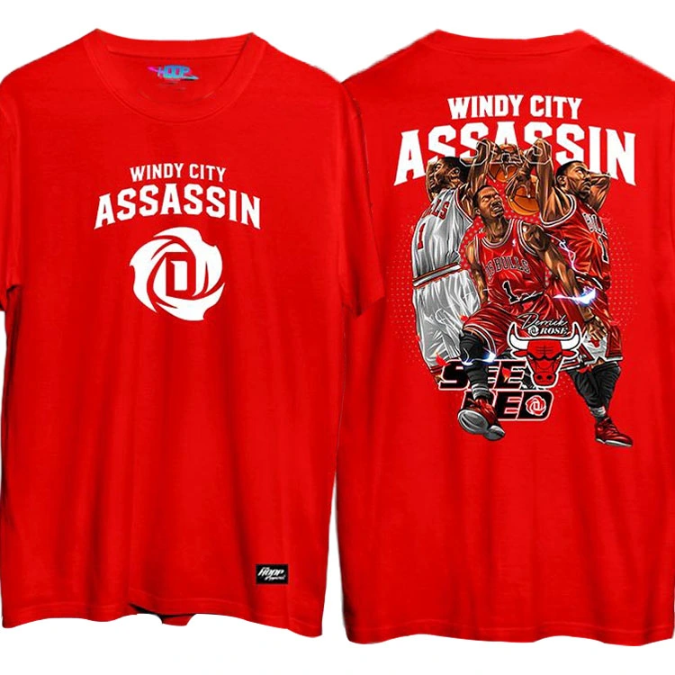 Windy City Assassin T Shirt - Red
