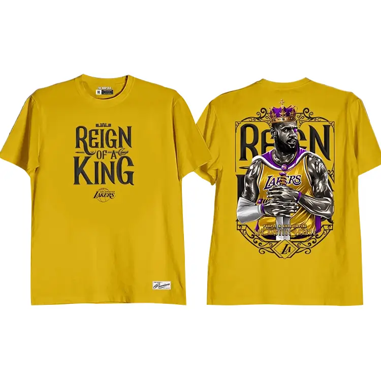 Reign of a King Lebron James Shirt Mustard Reign of a King Lebron James Shirt Mustard